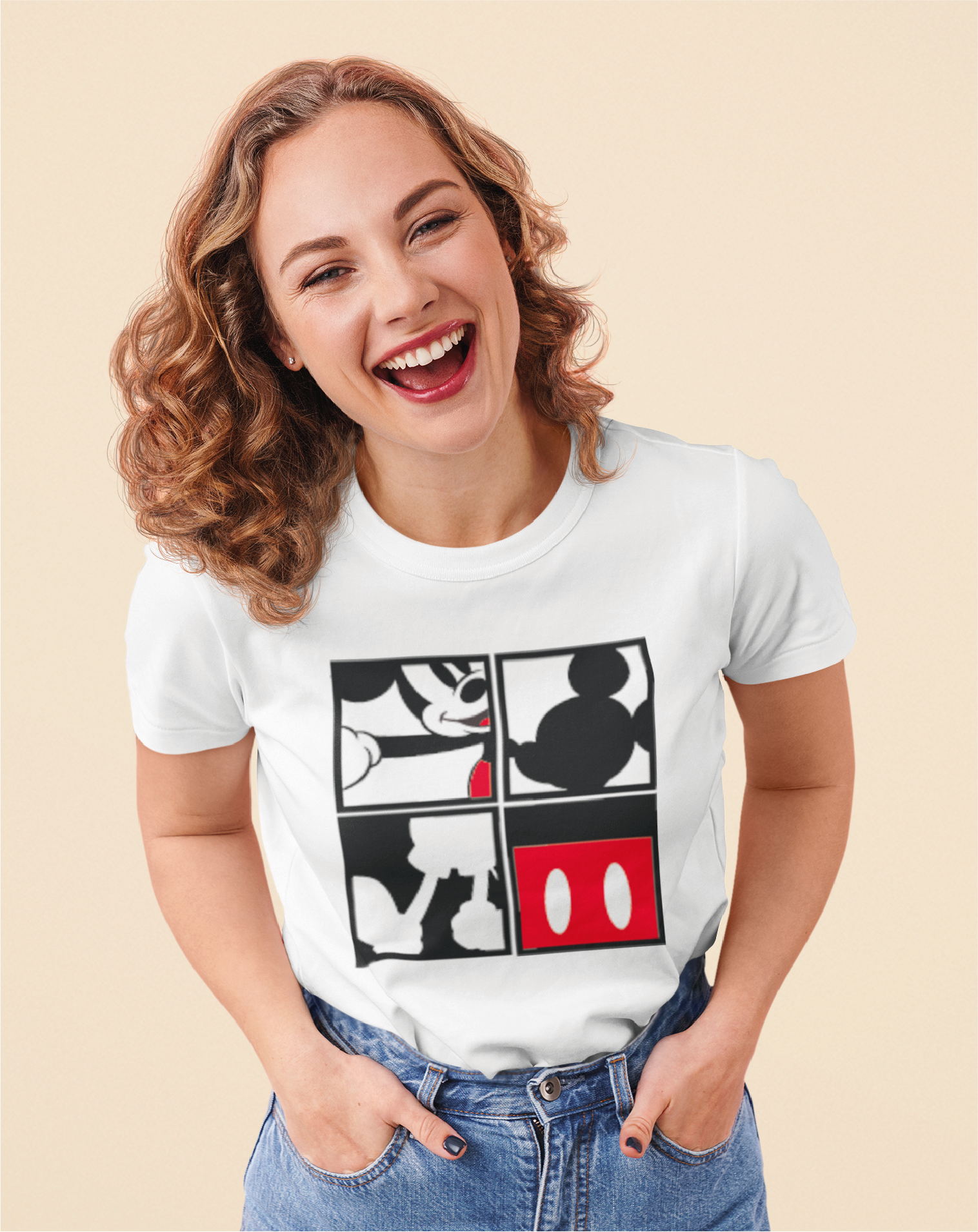 Camiseta Mickey Mouse Silueta